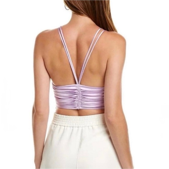 A.L.C. Ari Pleated Crop Camisole in Crocus Petal Size 12 - Picture 3 of 13